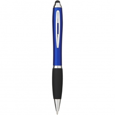 Logotrade Geschäftsgeschenke das Foto: Nash Stylus Kugelschreiber farbig mit schwarzem Griff