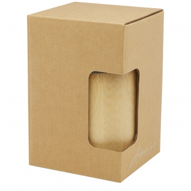 Logotrade Logogeschenke das Foto: Pereira 320 ml Porzellanbecher mit Außenseite aus Bambus