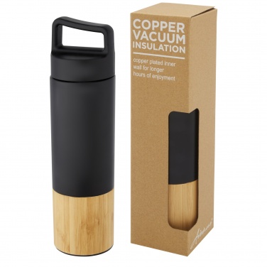 Logotrade Geschäftsgeschenke das Foto: Torne 540 ml Kupfer-Vakuum Isolierflasche mit Bambus Außenwand