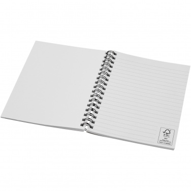 Logotrade Firmengeschenke das Foto: Desk-Mate® A6 farbiges Notizbuch mit Spiralbindung