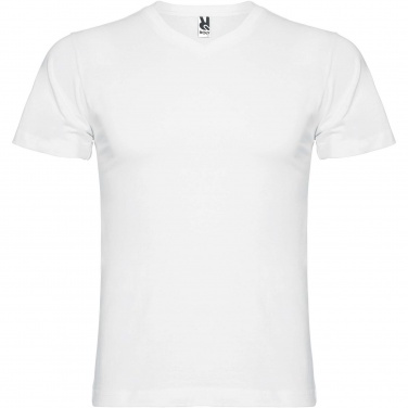 Logotrade Werbeartikel das Foto: Samoyedo T-Shirt mit V-Ausschnitt für Herren