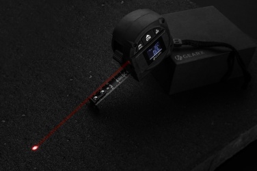Logotrade Geschäftsgeschenke das Foto: Gear X 5m Maßband mit 30m Laser