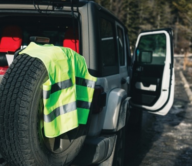 Logotrade Werbeartikel das Foto: Sicherheitsweste aus GRS recyceltem PET