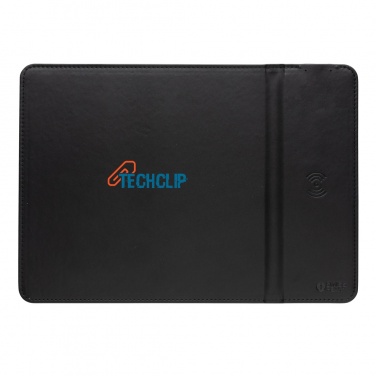 Logotrade Werbegeschenke das Foto: Swiss Peak RCS recyceltes 10W Wireless-Charging PU Mauspad