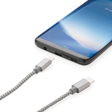 Logotrade Geschäftsgeschenke das Foto: 3-in-1 umwobenes Kabel