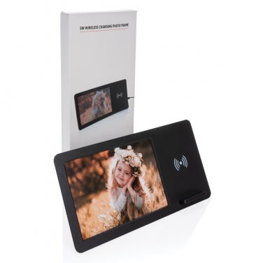 Logotrade Firmengeschenke das Foto: 5W Wireless Charger mit Fotorahmen
