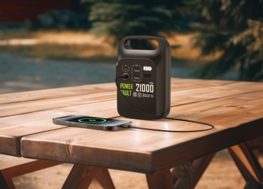 Logotrade Logogeschenke das Foto: Power Vault 21.000mAh tragbare Powerstation aus RCS rPlastik