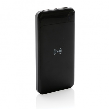 Logotrade werbemittel das Foto: Wireless Powerbank aus RCS Standard recyceltem Kunststoff