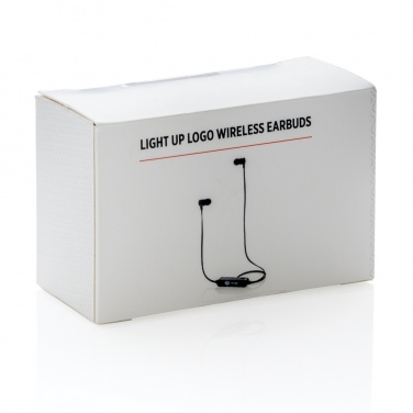 Logotrade Logogeschenke das Foto: Wireless Ohrhörer mit leuchtendem Logo