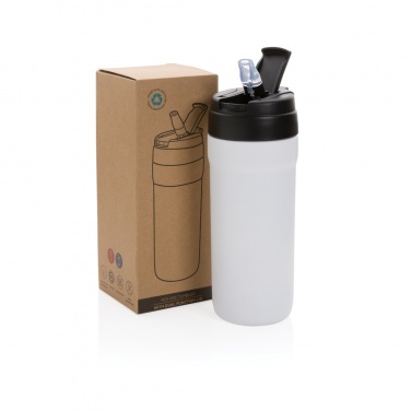 Logotrade Firmengeschenke das Foto: RCS recyc. Stainless Steel Becher mit Hot & Cold Verschluss