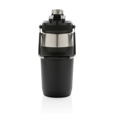 Logotrade Firmengeschenke das Foto: 500ml Vakuum StainlessSteel Flasche mit Dual-Deckel-Funktion