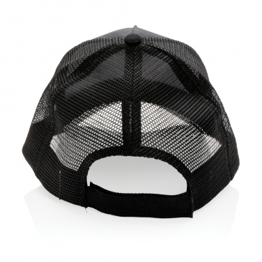 Logotrade Werbeartikel das Foto: Impact AWARE™ 190gr Brushed rCotton 5 Panel Trucker-Cap