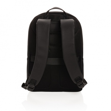 Logotrade Geschäftsgeschenke das Foto: Swiss Peak Deluxe PU Laptop-Rucksack, PVC-frei
