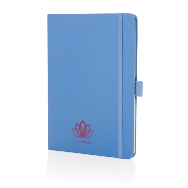 Logotrade Geschäftsgeschenke das Foto: Sam A5 Notizbuch aus RCS zertifiziertem Lederfaserstoff