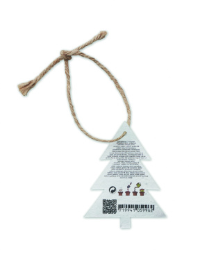 Logotrade Geschäftsgeschenke das Foto: Weihnachtsschmuck Samenpapier