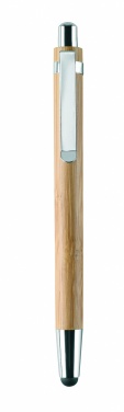 Logotrade Firmengeschenke das Foto: Set aus Bambus-Stift und -Bleistift