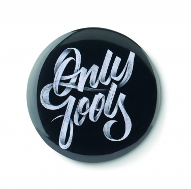 Logotrade werbemittel das Foto: Badge mit Make-up Spiegel