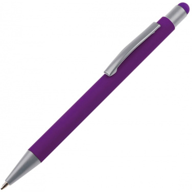 Logotrade Geschäftsgeschenke das Foto: Metall Kugelschreiber Touchpen Soft Touch SALT LAKE CITY