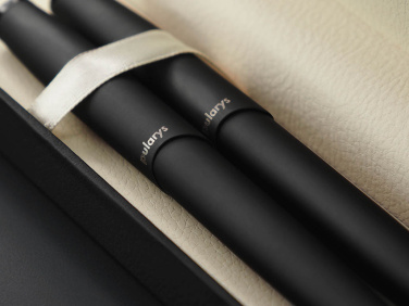 Logotrade Firmengeschenke das Foto: Schreibset mit Obsidianstein 1290036