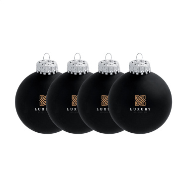 Logotrade Werbeartikel das Foto: Weihnachtskugel Ø 6 cm - 4er Set - Made in Europe