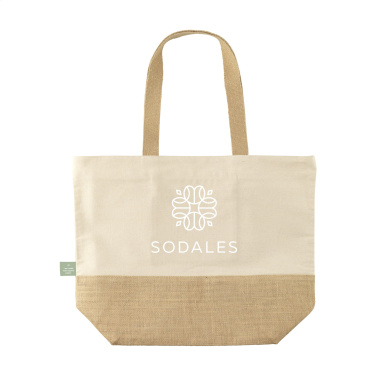 Logotrade Firmengeschenke das Foto: Strandtasche Cancun aus Bio-Baumwolle (320 g/m²)