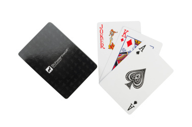 Logotrade werbemittel das Foto: Spielkarten- und Würfelset MURRAY Schwarzwolf