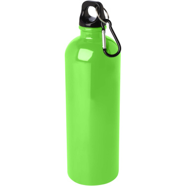 Logotrade Werbegeschenke das Foto: Oregon 750 ml RCS-zertifizierte, einwandige Trinkflasche aus Edelstahl mit Karabinerhaken