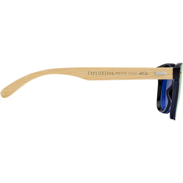 Logotrade Geschäftsgeschenke das Foto: Tan Sonnenbrille mit Bambusbügeln