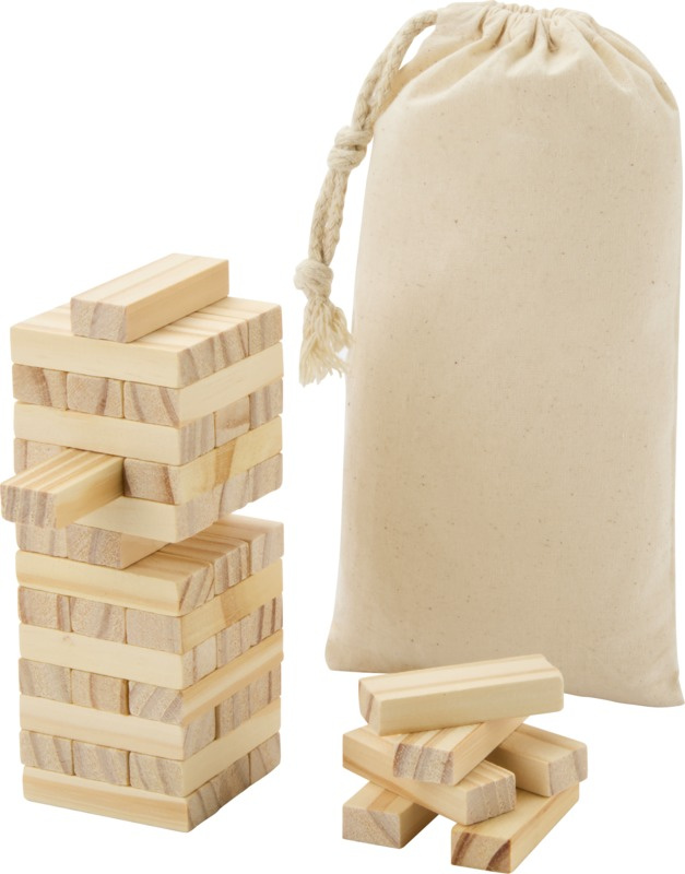 Logotrade Firmengeschenke das Foto: Jumble Wackelturm aus Holz