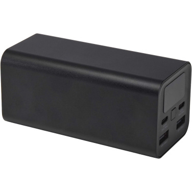 Logotrade Werbegeschenke das Foto: Acamar 70 W 20.000 mAh Laptop Powerbank aus recyceltem Aluminium