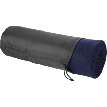 Logotrade promotional giveaways photo of: Huggy fleece plaid blanket with carry pouch