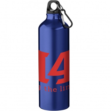 Logotrade promotional item image of: Oregon 770 ml aluminium water bottle with carabiner