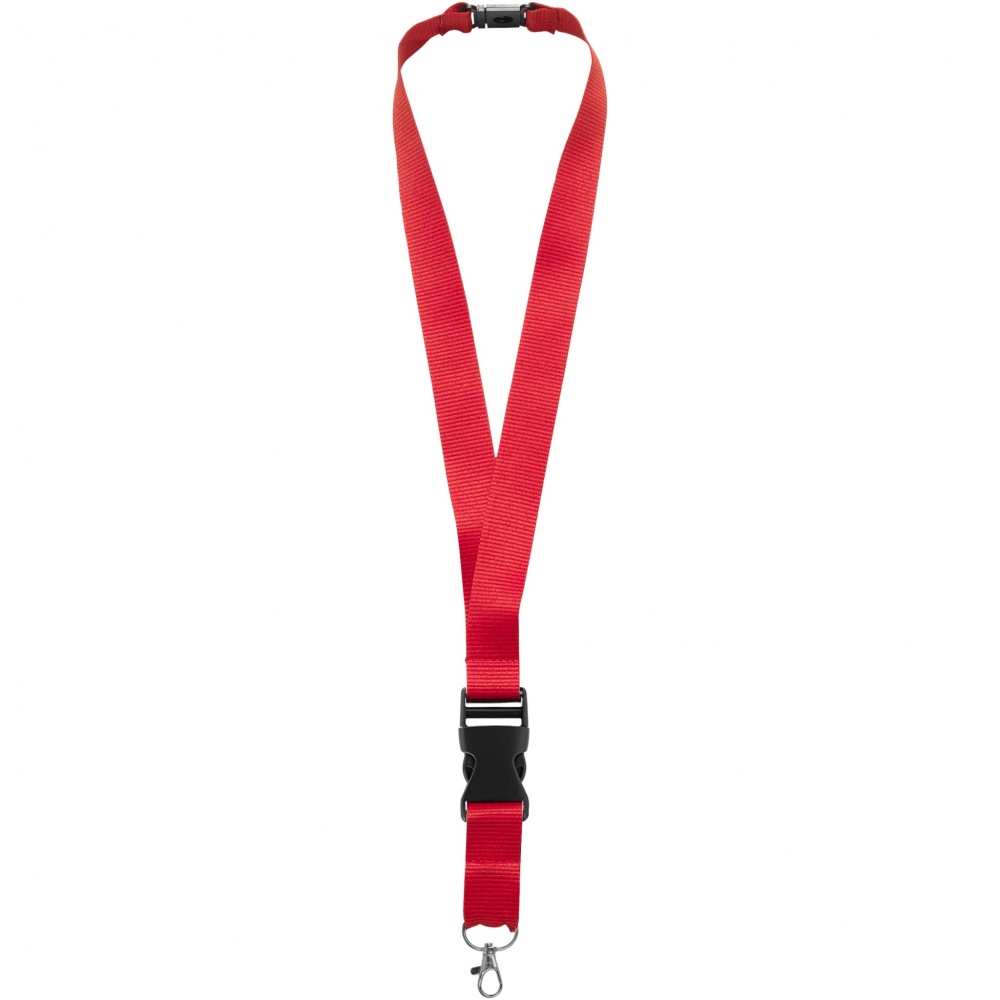 Logo trade corporate gift photo of: Yogi lanyard detachable buckle break-away closure