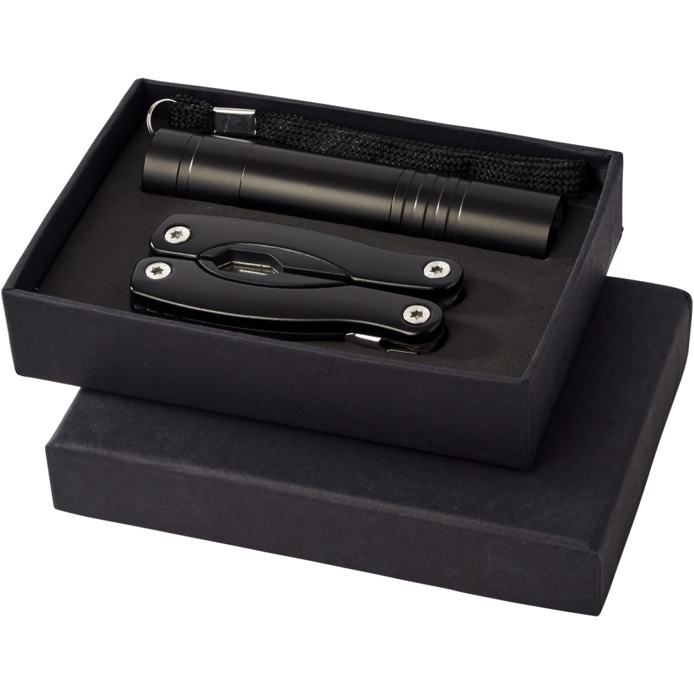 Logotrade promotional giveaway picture of: Scout multi-function knife and LED flashlight set