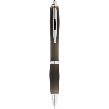 Logo trade promotional gifts picture of: Nash ballpoint pen coloured barrel and black grip