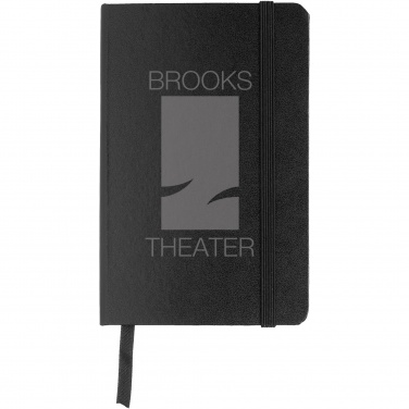 Logo trade promotional giveaways picture of: Classic A6 hard cover pocket notebook