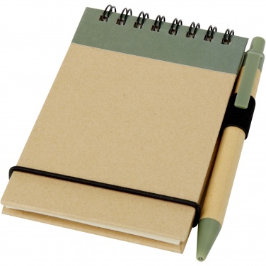Logo trade corporate gifts picture of: Zuse A7 recycled jotter notepad with pen