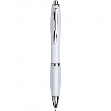 Logo trade advertising products image of: Nash ballpoint pen with coloured barrel and grip