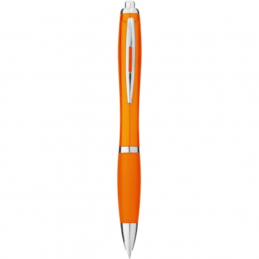 Logo trade business gift photo of: Nash ballpoint pen with coloured barrel and grip