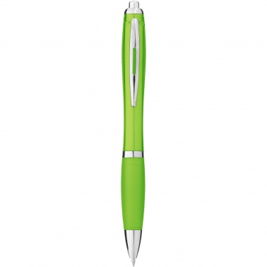 Logo trade promotional gift photo of: Nash ballpoint pen with coloured barrel and grip
