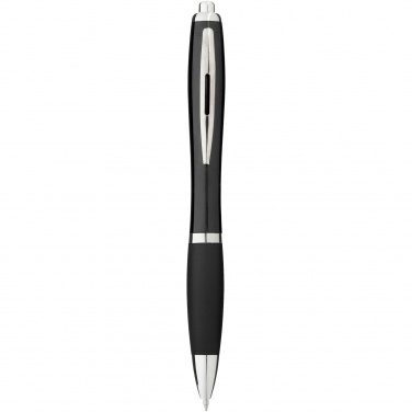Logo trade corporate gift photo of: Nash ballpoint pen with coloured barrel and grip