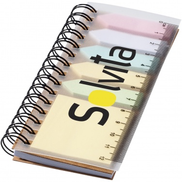Logotrade promotional item picture of: Spinner spiral notebook with coloured sticky notes
