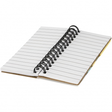 Logo trade promotional giveaways picture of: Spinner spiral notebook with coloured sticky notes