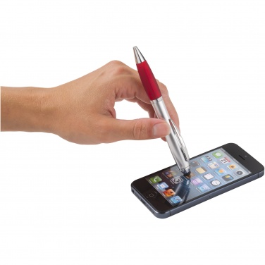 Logo trade promotional merchandise photo of: Nash stylus ballpoint with coloured grip
