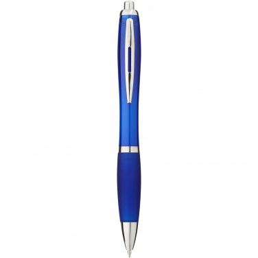Logo trade promotional item photo of: Nash ballpoint pen coloured barrel and grip