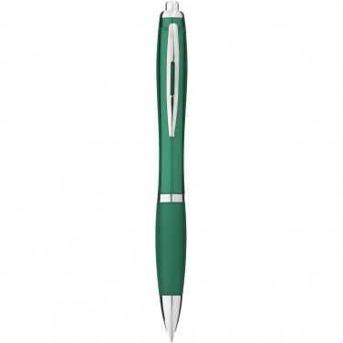 Logo trade promotional merchandise photo of: Nash ballpoint pen coloured barrel and grip