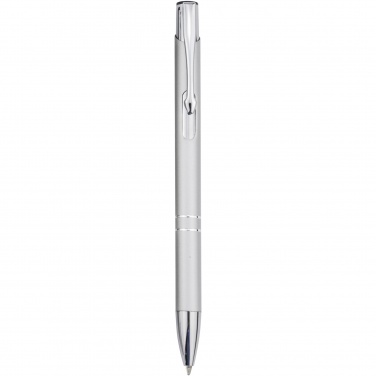 Logotrade promotional merchandise picture of: Moneta aluminium click ballpoint pen (blue ink)