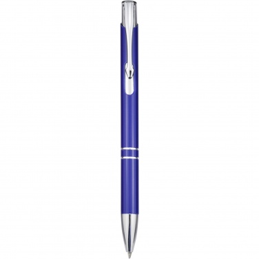 Logotrade business gift image of: Moneta aluminium click ballpoint pen (blue ink)