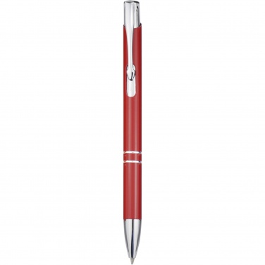 Logotrade promotional merchandise picture of: Moneta aluminium click ballpoint pen (blue ink)
