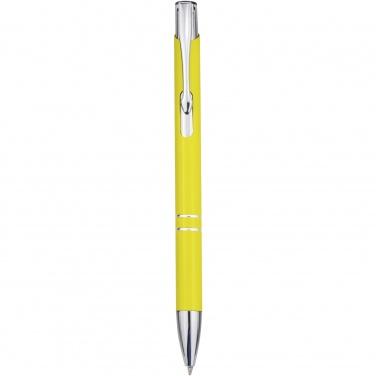 Logotrade promotional merchandise image of: Moneta aluminium click ballpoint pen (blue ink)